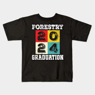 Forestry 2024 Graduation Kids T-Shirt